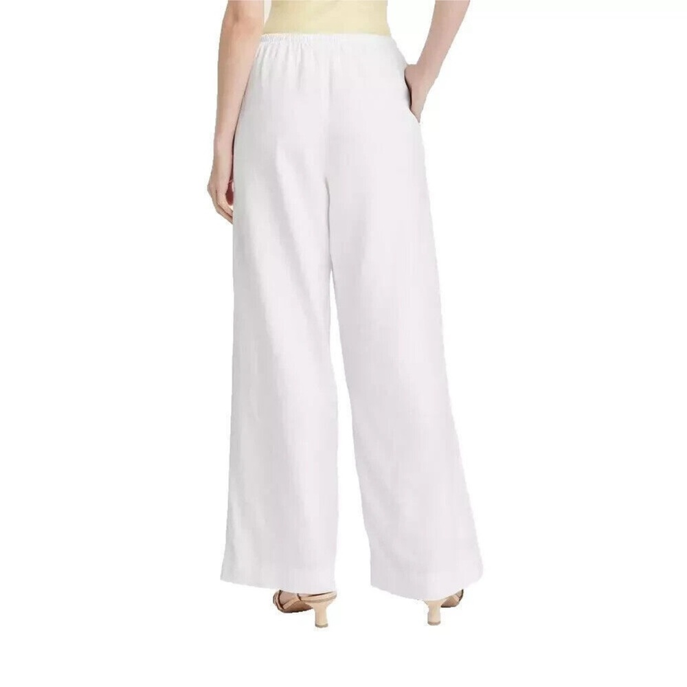 NWOT a new day White Wide-Leg Pants - Picture 3 of 3